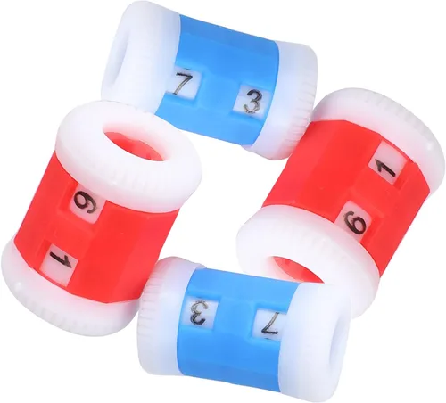 Accesorios de contador de punto de plástico Marcador Herramienta de tejer Marcador de línea de color Anillo de conteo Puntada de fila Crochet