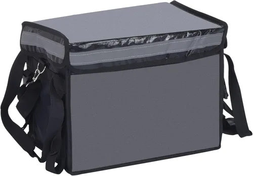 Miniatura 11 de PATIKIL Bolsa aislante para pizza L, 14.2 x 9.4 x 9.4 pulgadas, bolsa térmica para alimentos para pizza caliente/fría, color negro (22L)