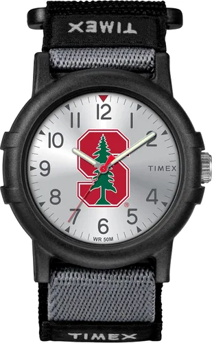 Miniatura 37 de Timex Reloj unisex Collegiate Recruit de 1.496 in - Tennessee Volunteers con correa de tela negra Texas Tech Red Raiders