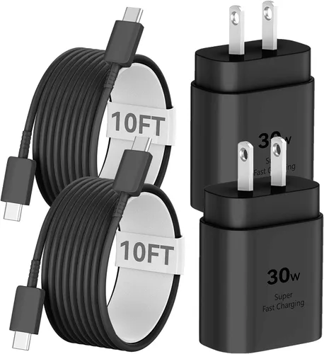 Miniatura 15 de Cable de carga rápida USB C a USB C de 10 pies de largo, cable de carga rápida tipo C para iPhone 17/17 Pro/17 Pro Max/16/16 Pro/16 Pro Max/15/15