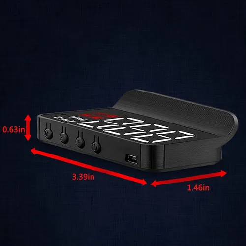Miniatura 4 de Head Up Display, HUD GPS universal para coche, interfaz USB del velocímetro, velocidad, dirección de conducción, sobrevelocidad, código de falla