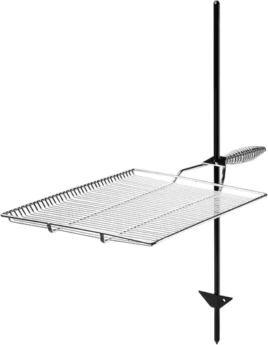 Stromberg Carlson Rejilla de parrilla de fogata – Estaca y parrilla para cocinar al aire libre con bolsa de nailon, accesorios para fogatas, equipo
