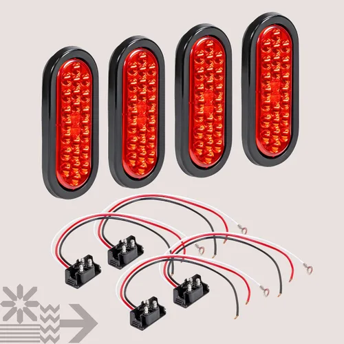 Miniatura 7 de Faro trasero redondo de 6 pulgadas con 24 luces LED de luz blanca clara, para reversa de camiones, con Certificado DOT, arandela y enchufe incluidos