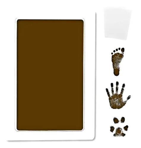 Miniatura 7 de Kit de almohadillas de tinta sin tinta de toque limpio grande para huellas de bebé, huellas de manos y huellas de patas de mascotas - Sin engorros