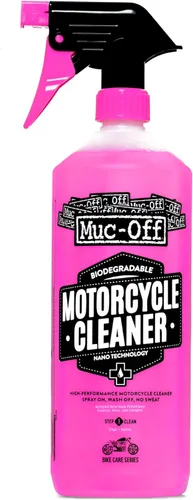 Muc Off 664US Nano-Tech Limpiador de motocicleta, 1 litro, spray de limpieza biodegradable de acción rápida, seguro en todas las superficies y todo