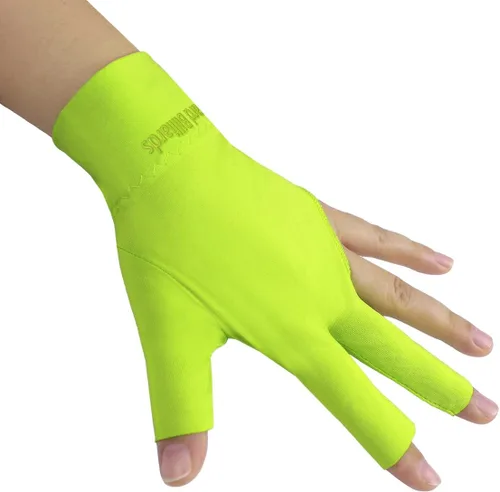 Miniatura 26 de Scott Edward Guantes de billar 10 piezas/set 3 dedos abiertos Guantes de billar Guantes de taco de piscina Spandex para mano izquierda o derecha