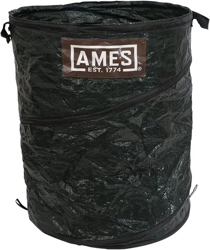 Miniatura 11 de AMES Juego de rastrillo de mano de palas de hojas con bolsa de basura plegable para jardín para recoger hojas, mantillo y escombros
