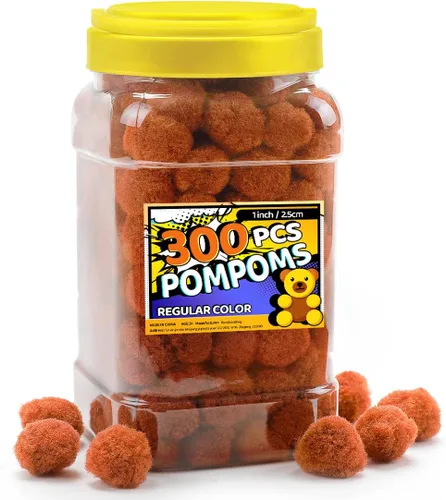 Miniatura 7 de Bundooraking Pompones, 1.5 pulgadas (4cm), 90 piezas bolas grandes multicolor a granel para artes y manualidades, pompones suaves y esponjosos