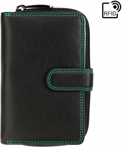 Miniatura 8 de Visconti RIO 13 - Cartera grande de piel suave para mujer, Rhumba Negra, Cartera grande