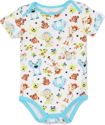 Miniatura 6 de Disney Mickey Mouse Lion King Winnie the Pooh Pixar Toy Story Buscando a Nemo Baby Paquete de 5 mamelucos para recién nacido a bebé