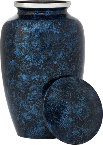 Miniatura 10 de Eternal Harmony Urna grande para cenizas, urna de cremación masculina y femenina para cenizas humanas con acabados elegantes, sello seguro y bolsa