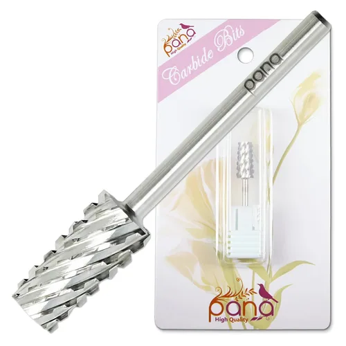 Miniatura 12 de Broca de carburo de barril cónico premium de 3/32 pulgadas, para máquina eléctrica Dremel, diseño de uñas, manicura, pedicura, lima de uñas, Plateado