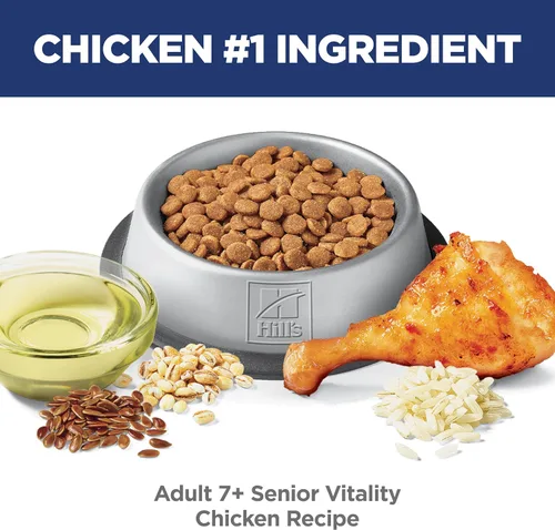 Miniatura 5 de Hill's Science Diet Senior Vitality Adult 7+ Alimento seco para gatos, pollo y arroz, bolsa de 3 libras