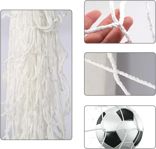 Miniatura 5 de Red de portería de fútbol, red de portería de fútbol para patio trasero portátil, equipo de práctica de deportes de tiro de fútbol para adultos