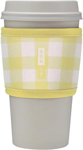 Miniatura 208 de Sok It HotSok Coffee & Tea - Funda de neopreno con aislamiento reutilizable (floral abstracto)