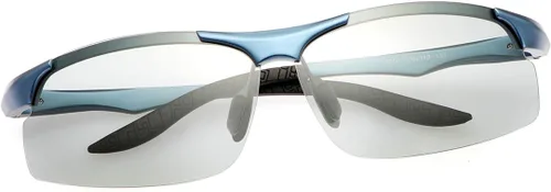 YIMI Gafas de sol deportivas polarizadas fotocrómicas para hombre, ciclismo, pesca, conducción, protección UV, gafas antirreflejos 8003 Azul