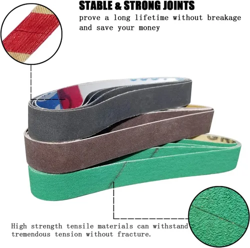 Miniatura 3 de Paquete de 24 correas de afilado de repuesto de 1/2" x 12" para afilador de cuchillos y herramientas (WSKTS y WSKTS-KT/Mk.1 y Mk.2) - Afilador