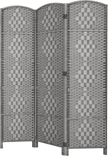 Miniatura 25 de HALLYBEE Separador de habitaciones, separadores de habitaciones y pantallas de privacidad plegables, pantalla de privacidad de 16 pulgadas, 3