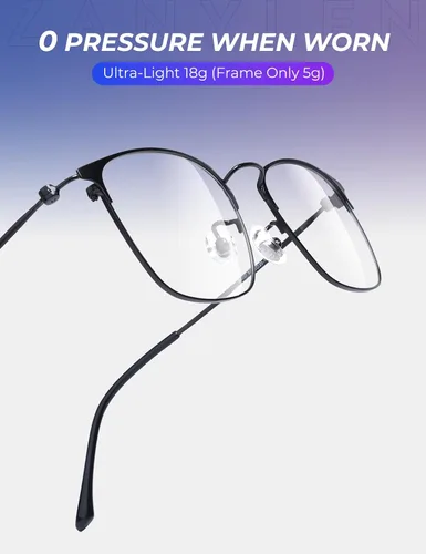 ZanyLen Lentes de bloqueo de luz azul, para computadora/juegos/TV/teléfonos para hombres/mujeres
