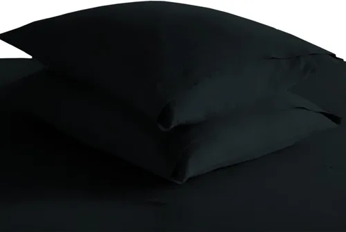 Miniatura 56 de Pizuna Juego de 2 fundas de almohada de 100 % algodón puro, tamaño estándar, color blanco, lujosas fundas de almohada de 400 hilos de satén