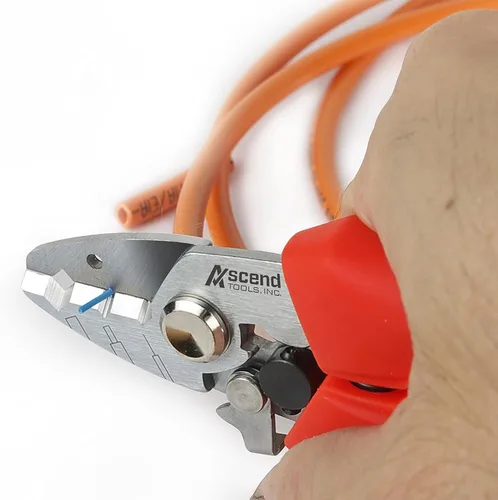 Miniatura 3 de Ascend Tools Pelacables de fibra óptica de tres orificios de 5,5 pulgadas para empalme de cables, preparación de cables, chaqueta de pelado, búfer