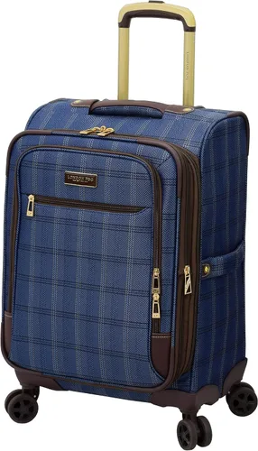 LONDON FOG Brentwood II - Spinner expandible de 20 pulgadas Azul London Fog Brentwood Ii - Maleta de mano extensible de 20 pulgadas