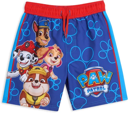 Miniatura 3 de Paw Patrol Rubble Marshall Chase Pullover Rash Guard and Swim Trunks Outfit Set Toddler to Little Kid