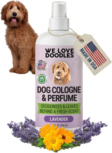 We Love Doodles Colonia y perfume para perros, desodorizante, ingredientes seguros, fabricado en Estados Unidos, larga duración después del baño,