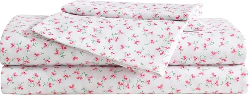 Miniatura 20 de Betsey Johnson - Sábanas de cama King, ropa de cama suave y ligera, resistente a la decoloración y a las arrugas (leopardo, King)