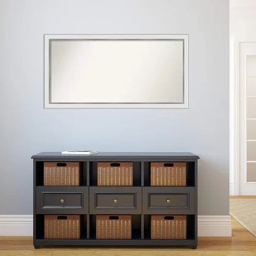 Miniatura 440 de Amanti Art Espejo personalizado, espejo estrecho de baño de oro blanco, espejo de pared o espejo de tocador de baño sobre el fregadero