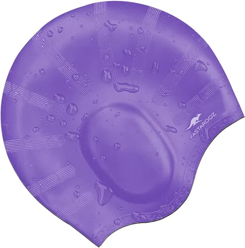 Miniatura 4 de gorra de natación para cabello largo plateado