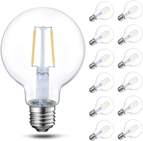 Miniatura 8 de Energetic Lighting Edison - Bombilla LED regulable, globo G25, equivalente a 60 W, luz blanca suave de 2700 K, base norma E26, con certificación UL