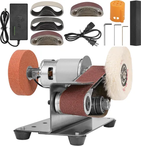 Afilador de cuchillos y herramientas eléctrico multifuncional, 7 velocidades ajustables, sistema de afilado de cuchillos, para caza, cuchillos