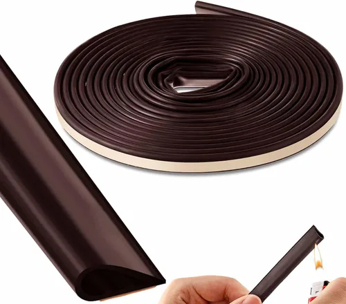 Miniatura 8 de 2 piezas de junta adhesiva flexible de silicona de goma para fuego/humo para puerta ventana interior exterior comercial