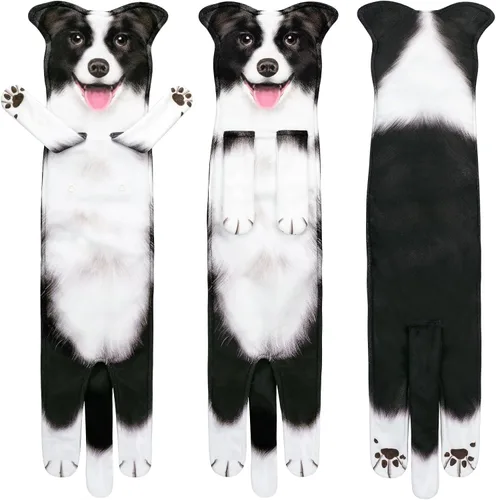 Miniatura 2 de AGRIMONY Border Collie - Divertidas toallas de mano para cocina, baño, perro, mamá, papá, regalos para mujeres, hombres, adolescentes, niños