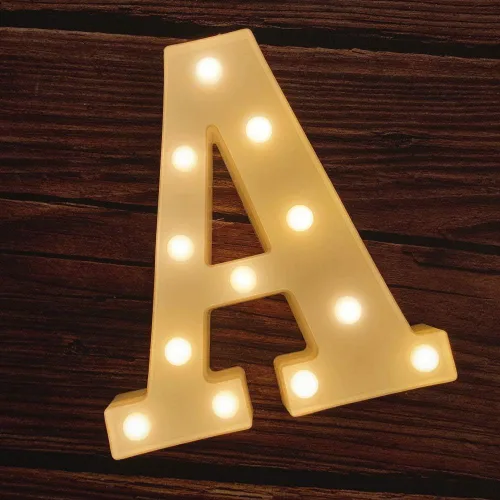 MUMUXI Letras iluminadas de marquesina que funcionan con pilas, luces LED del alfabeto, para fiestas, bodas, cumpleaños, Navidad, decoración del