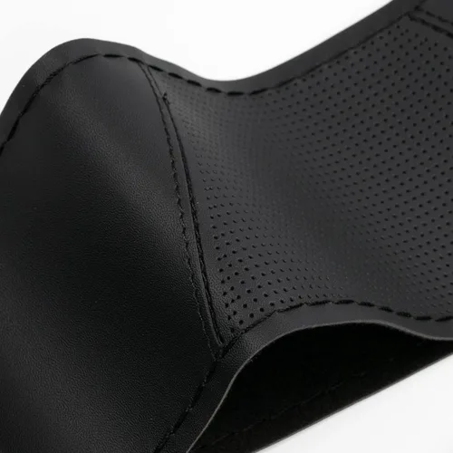 Miniatura 6 de AUTOXBERT Funda de cuero de microfibra para volante de automóvil, de estilo deportivo, cosido a mano, para automóviles, SUV, camiones y automóviles