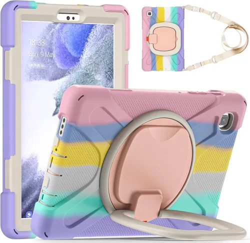 Miniatura 123 de 360 Rotation Case for Galaxy Tab ActivePro/Tab Active4 Pro/Active 5 Pro 10.1" Sturdy Cover Rotate Ring Stand Shoulder Carrying Strap Hand Strap