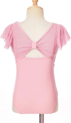Miniatura 35 de JEATHA Leotardos de ballet para niñas, camisetas de baile, bailarina, encaje floral, con botones, entrepierna