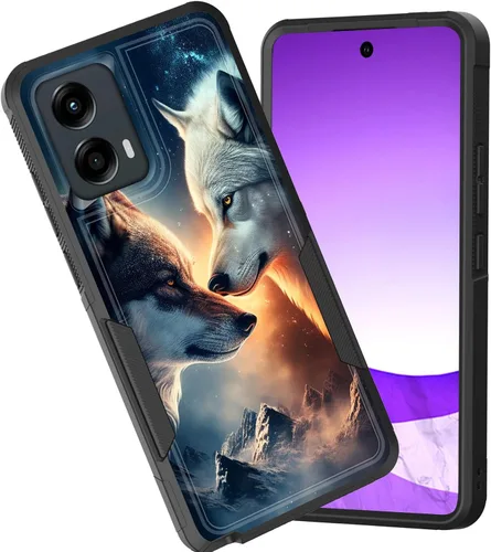 Miniatura 147 de Funda protectora para Motorola Moto G Stylus 5G 2025/Moto G Stylus 5G 2026, funda protectora híbrida de doble capa resistente a prueba de golpes