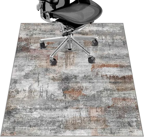 Miniatura 9 de Tapete para silla de oficina para suelo de madera dura y azulejos, 36" x 48" tapete resistente para silla de escritorio para suelos duros, alfombra