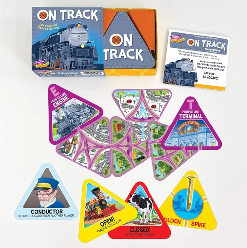 Juego de estrategia ON Track Three Corner por TREND Enterprises, Inc. - Juegos de cartas familiares