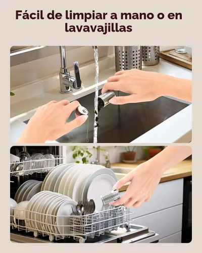 Miniatura 6 de Reinmoson Mini Coladores de Té para Té Suelto, Infusor de Té de Malla Extra Fina, Acero Inoxidable 304 y Tapa Roscada delgada Actualizada, Empapador