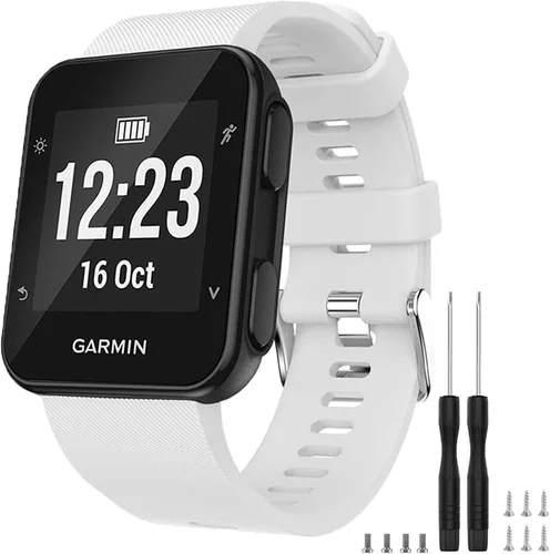 Miniatura 34 de GVFM banda compatible con Garmin Forerunner 35, silicona suave correa de repuesto para reloj inteligente Garmin Forerunner 35, se ajusta a muñeca