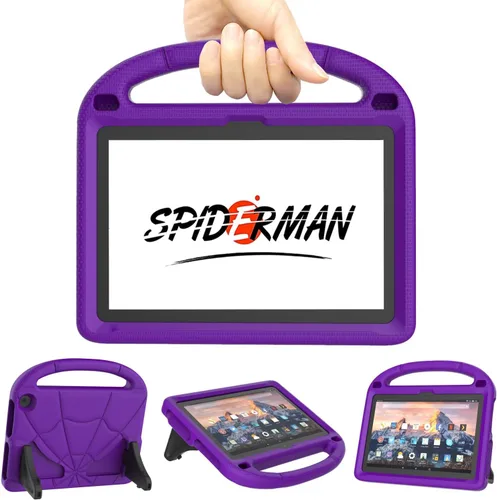 Miniatura 5 de Estuche para niños para nueva pestaña 8 pulgadas 2024, cubierta antideslizante a prueba de golpes con mango Kickstand Kids Cover - Negro