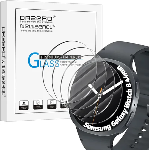 Miniatura 8 de Orzero Paquete de 3 protectores de pantalla para reloj inteligente compatible con Garmin Vivomove 3S (no para Garmin Venue 3S), vidrio templado