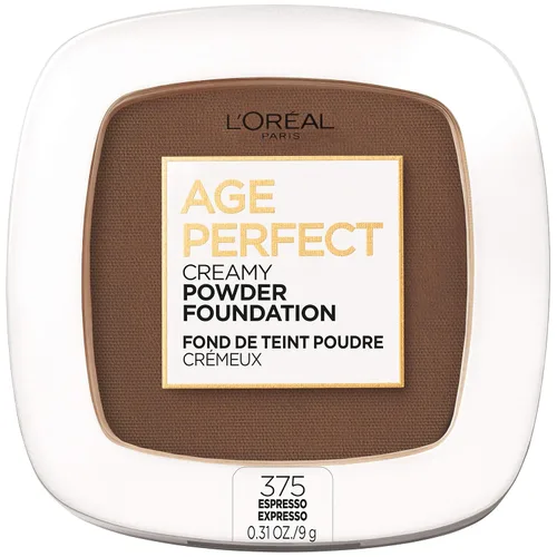 Miniatura 10 de L'Oréal Paris Age Perfect Creamy Powder Foundation Compact, 350 Classic Tan, 0.31 onzas Tan clásiico