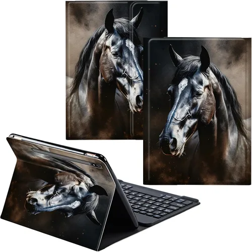 Miniatura 23 de Para Samsung Galaxy Tab S6 Lite Funda 2022/2020 Teclado Inalámbrico Desmontable Y Cubierta De Soporte De Cuero PU Funda Protectora Para Samsung