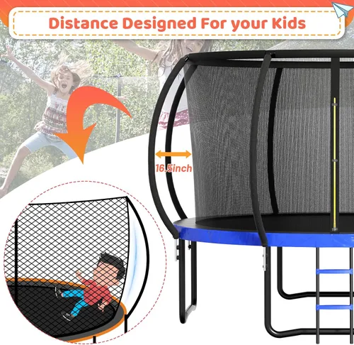 Miniatura 4 de Zevemomo - Trampolines de 8.0 pies, 10.0 pies, 12.0 pies, 14.0 pies, 16.0 pies, para exteriores, trampolines para niños y adultos, trampolines
