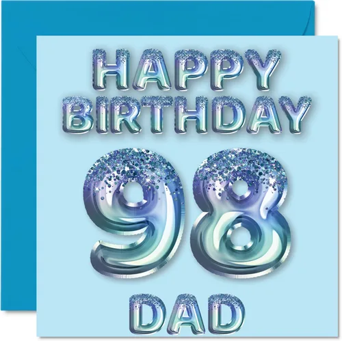 Miniatura 110 de Stuff4 Tarjeta de primer cumpleaños para niños, globo de fiesta con purpurina azul, tarjetas de feliz cumpleaños para niño de 1 año, nieto, hijo, 57